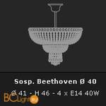 Потолочный светильник Voltolina Beethoven sospensione 40 Oro - Схема