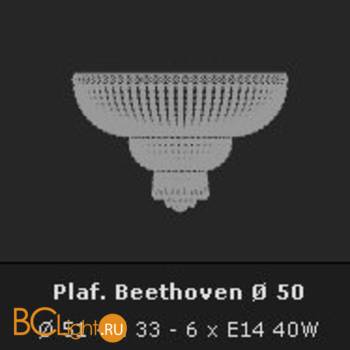 Потолочный светильник Voltolina Beethoven plafoniera 50 Oro - Схема