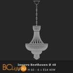 Подвесной светильник Voltolina Beethoven Impero 40 Oro - Схема