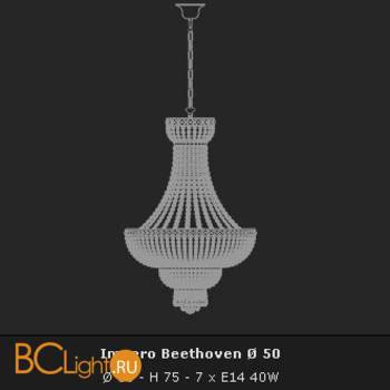 Подвесной светильник Voltolina Beethoven Impero 50 Oro - Схема