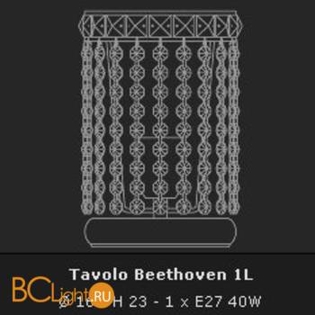 Настольная лампа Voltolina Lumetto Beethoven 1L Nikel - Схема