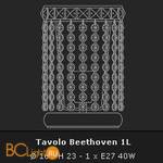 Настольная лампа Voltolina Lumetto Beethoven 1L Nikel - Схема