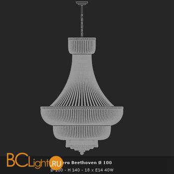 Подвесной светильник Voltolina Beethoven Impero Beethoven 100 dor - Схема