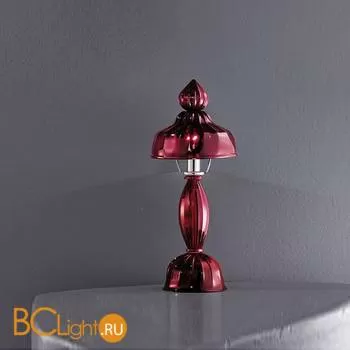 Настольная лампа Voltolina Lumetto Ca' d'Oro 1L Nikel Rosso