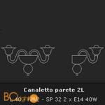 Бра Voltolina Applique Canaletto 2L - Схема