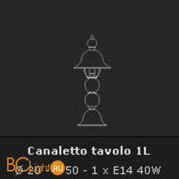 Настольная лампа Voltolina Lumetto Canaletto 1L - Схема