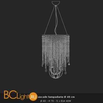 Подвесной светильник Voltolina Cascade 40 Nikel - Схема