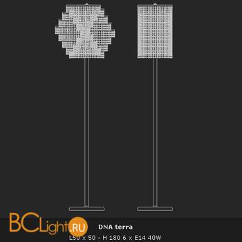 Торшер Voltolina Piantana Dna Nikel - Схема
