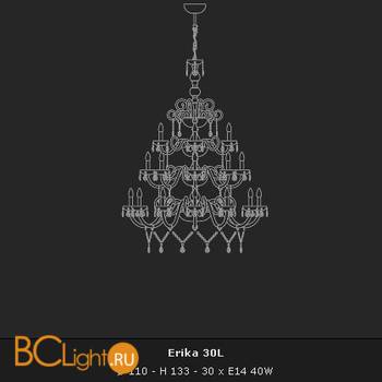 Люстра Voltolina Erika 30L Oro - Схема