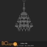 Люстра Voltolina Erika 30L Oro - Схема