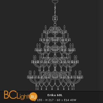 Люстра Voltolina Erika 60L Oro - Схема