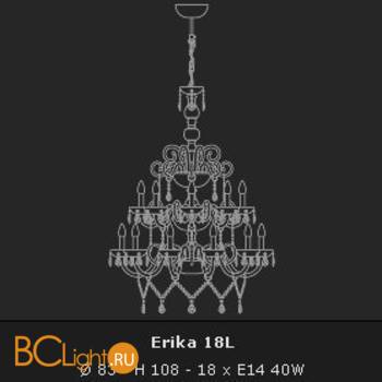 Люстра Voltolina Erika 18L dor - Схема