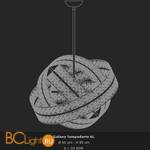 Потолочный светильник Voltolina Galaxy diam. 60 cromo - Схема