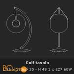 Настольная лампа Voltolina Lumetto Golf - Схема