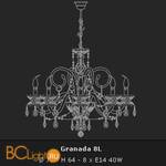 Люстра Voltolina Granada 8L Oro - Схема