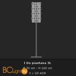 Торшер Voltolina I Do Piantana I Do H160 CRISTALLO/COLORE - Схема