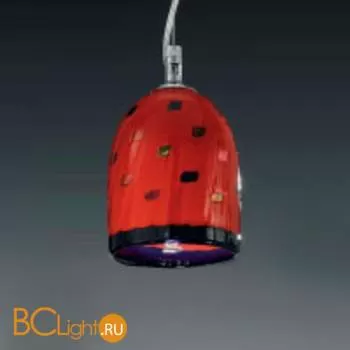 Подвесной светильник Voltolina JACARANDA Sosp. pendel acciaio MEG ROSSO