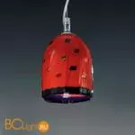 Подвесной светильник Voltolina JACARANDA Sosp. pendel acciaio MEG ROSSO