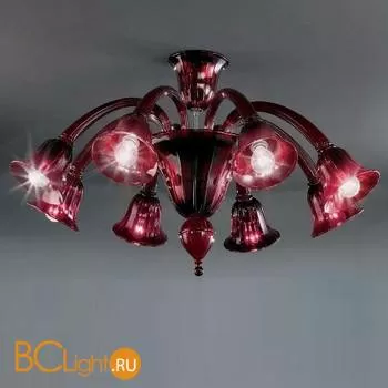 Люстра Voltolina Laguna plaf. 8L Rosso