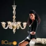 Люстра Voltolina Laguna 8L TUTTO ORO DORATA