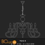 Люстра Voltolina Miro 8L Nikel - Схема