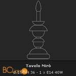 Настольная лампа Voltolina Lumetto Miro Nikel - Схема