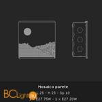 Настенный светильник Voltolina Mosaico parete Saint Tropez - Схема