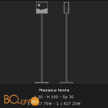 Торшер Voltolina Mosaico terra Primavera - Схема