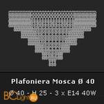 Потолочный светильник Voltolina Mosca plafoniera 40 Oro - Схема