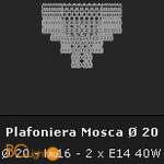 Потолочный светильник Voltolina Mosca Plaf. Mosca 20 dor - Схема