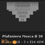 Потолочный светильник Voltolina Mosca Plaf. Mosca 30 dor - Схема