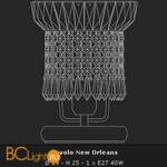 Настольная лампа Voltolina Lumetto New Orleans 1L Oro - Схема