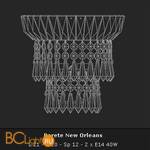 Бра Voltolina Applique New Orleans 2L Oro - Схема