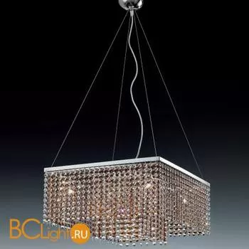 Подвесной светильник Voltolina Sospensione Rainbow quadrata cristallo-ambra