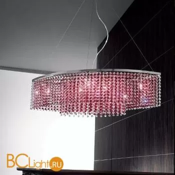 Подвесной светильник Voltolina Sospensione Rainbow ovale cristallo-rosso
