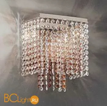 Бра Voltolina Applique Rainbow 2L quadrata cristallo-ambra