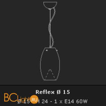 Подвесной светильник Voltolina Reflex 15 CRISTALLO - Схема