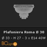 Потолочный светильник Voltolina Roma plafoniera 30 Nikel - Схема
