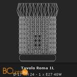 Настольная лампа Voltolina Lumetto Roma 1L Oro - Схема