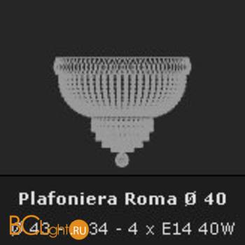 Потолочный светильник Voltolina Roma Plaf. Roma 40 nik - Схема