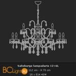 Люстра Voltolina Salisburgo 12+6L cromo - Схема