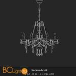 Люстра Voltolina Serenade 6L Oro - Схема