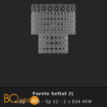 Бра Voltolina Applique Settat 2L Oro - Схема