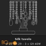 Настольная лампа Voltolina Lumetto Silk cristallo - Схема