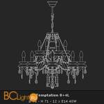 Люстра Voltolina Temptation 8+4L Oro - Схема