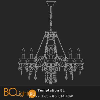 Люстра Voltolina Temptation 8L dor - Схема