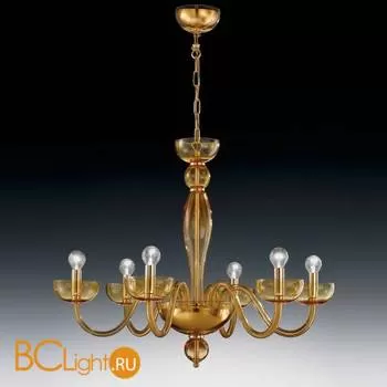 Люстра Voltolina Tiziano 6L ambra