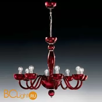 Люстра Voltolina Tiziano 8L rosso