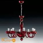 Люстра Voltolina Tiziano 8L rosso