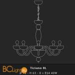 Люстра Voltolina Tiziano 8L rosso - Схема